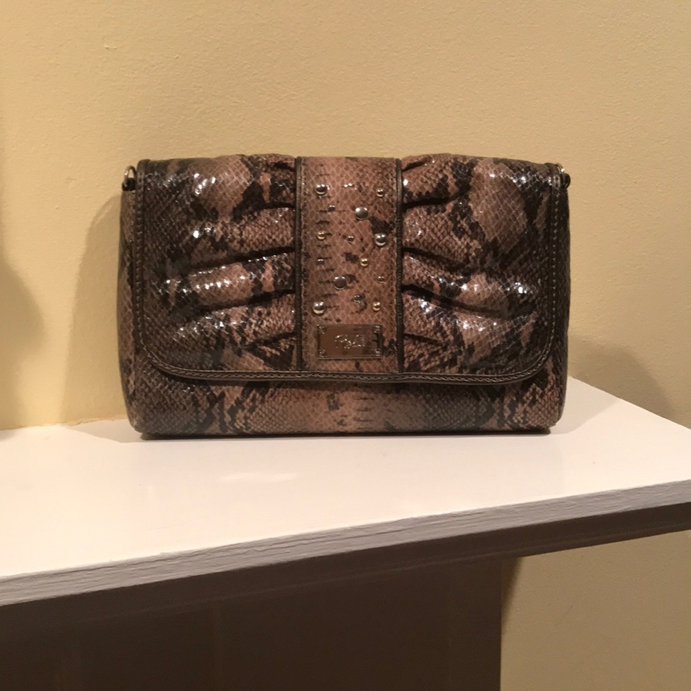 Snakeskin clutch